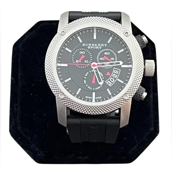 Burberry Sport Chronograph Mens Watch BU7700 Swiss Quartz Movement - Picture 3 of 16